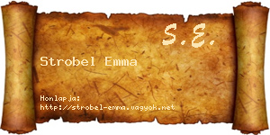 Strobel Emma névjegykártya